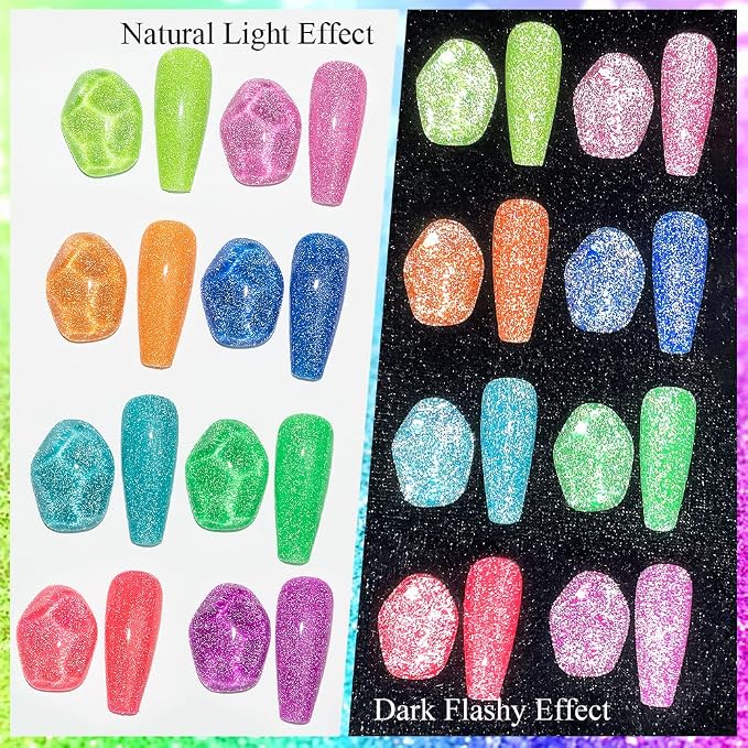 A-Neon Reflective Glitter Gel