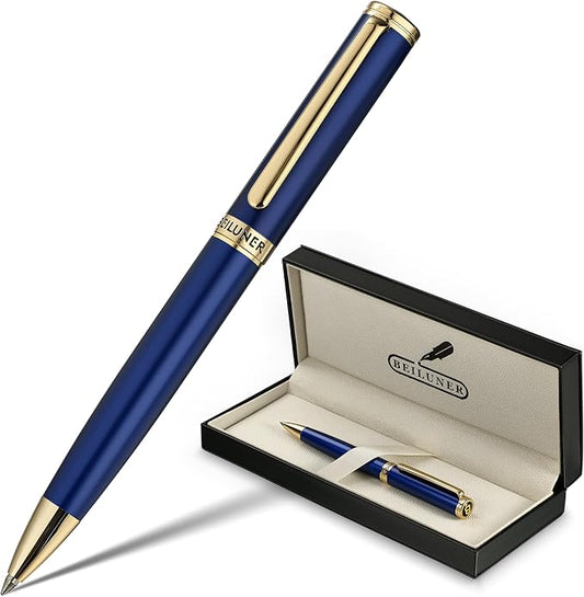 Blue and 24K Gold Finish