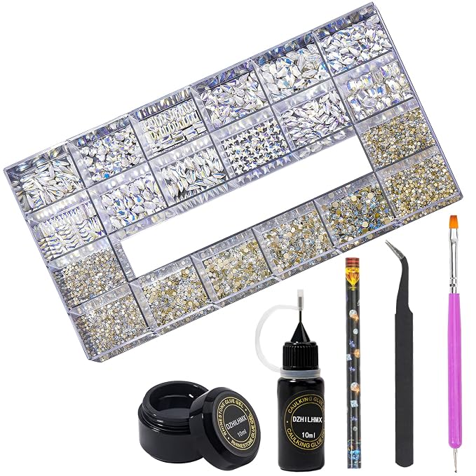 Moonlight Blue Nail Rhinestones