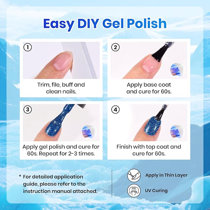 D - Flakie | Blue | Glacier Diamond