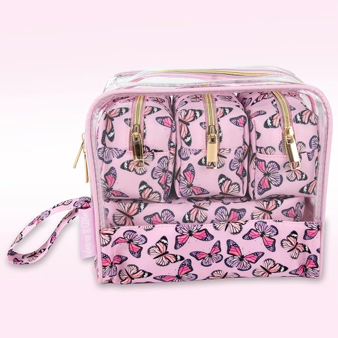 Fluttering Pink Butterflies