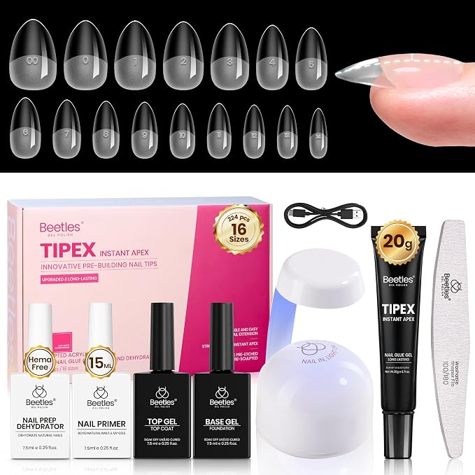 4 - Tipex Nails Kit | Short Almond | 224