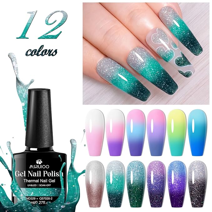 12PCS-Color Changing Gel