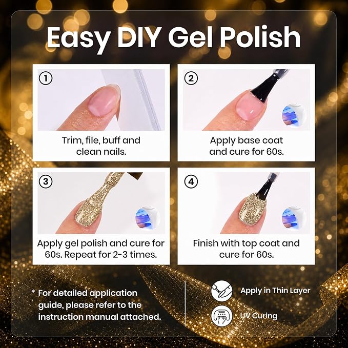 0-0-Reflective Glitter Gel Polish Set