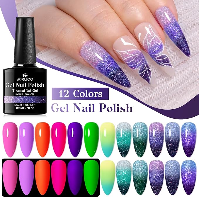 12pcs nude + color change-set4