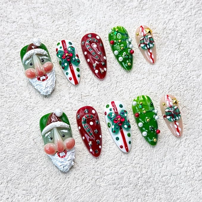 Handmade Almond Nails 21