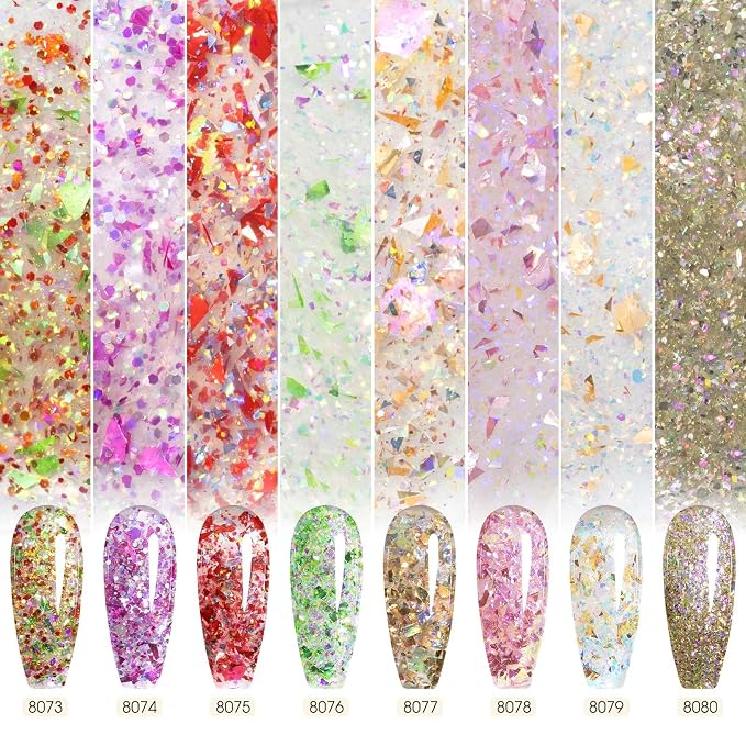 Prism Flash Red Green Purple Glitter Set-Jk