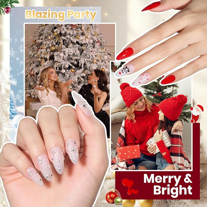 5-Christmas Gel Nail Kit Gifts |80PCS |55 Colors