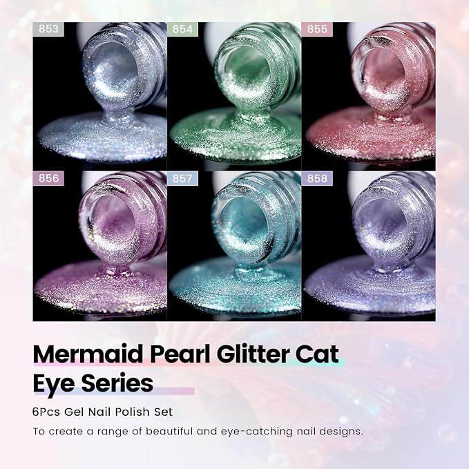 Mermaid Glitter Cat Eye Set