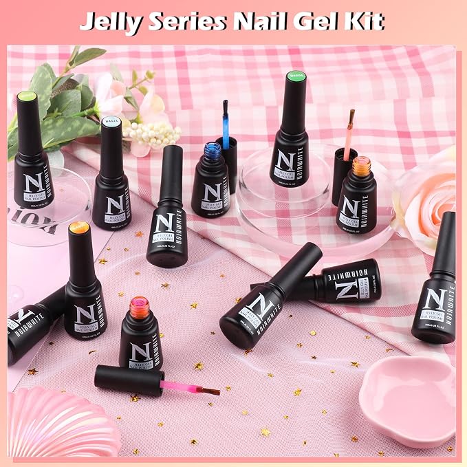 Jelly Gel Nail Polish Set-12 Colors
