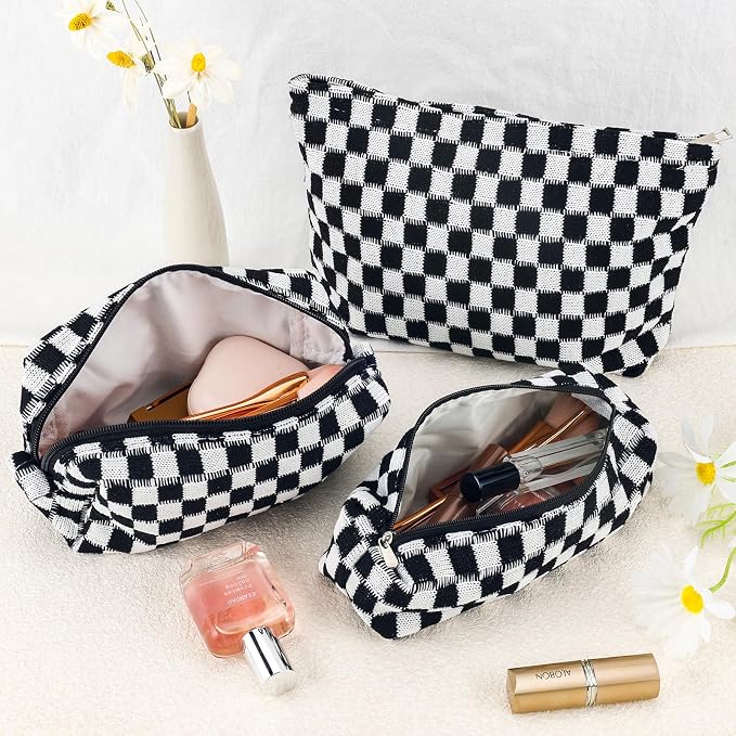 B-Checkered 3Pcs Mix Black