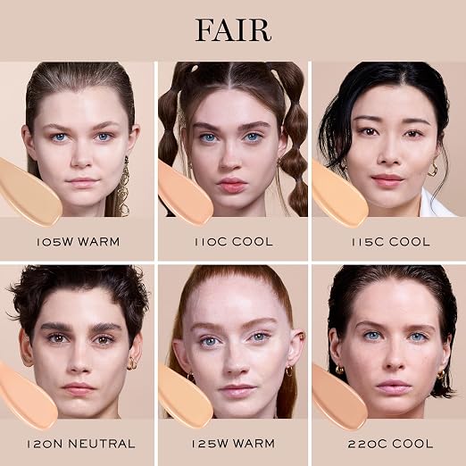 115C: fair with cool slight pink undertones
