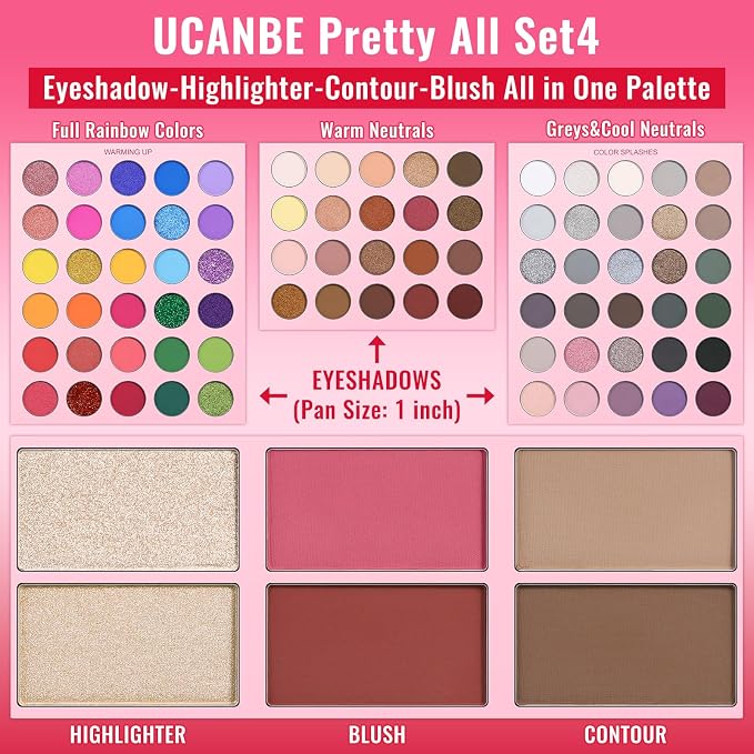 Palette D + Pink Brush