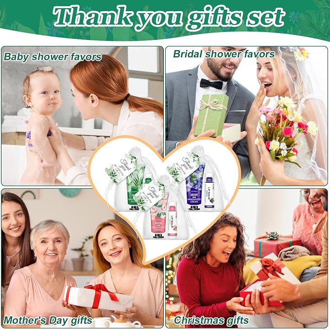 50 Sets Hand Cream and Lip Balm Gifts