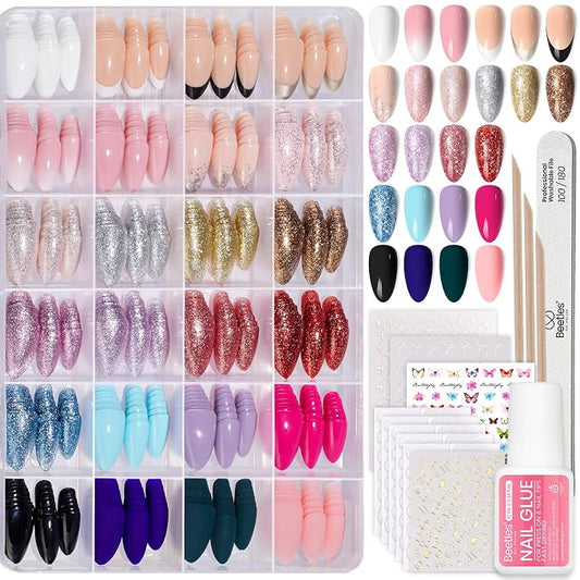 A - Nail Kit | Short Almond | Mirror Ball 720PCS