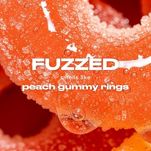 Fuzzed (peach gummy rings) - Warm Nude Peach, Low Stain