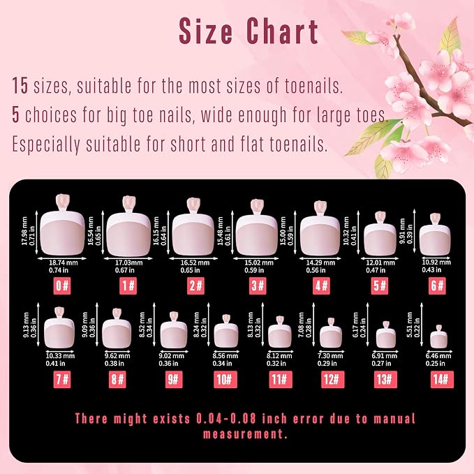 French Tip Toenails Light Pink