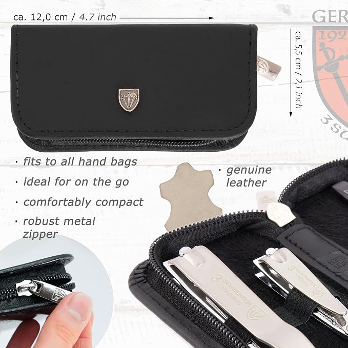 BLACK - GENUINE LEATHER