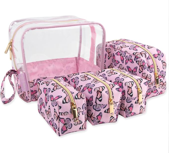 Fluttering Pink Butterflies