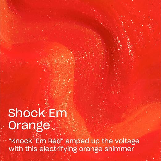 Shock Em Orange | Semi-Sheer Bright Warm Orange Coral with Shimmer