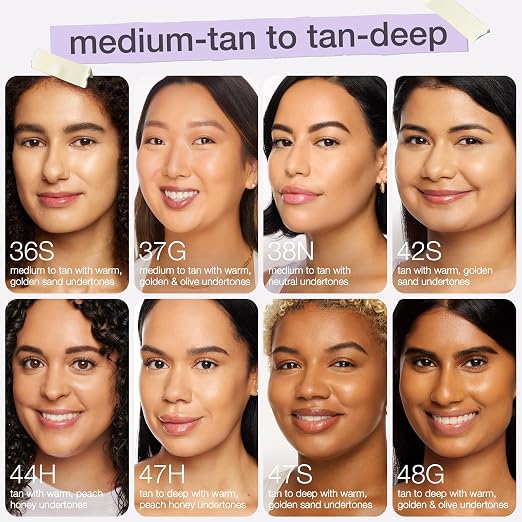 42S tan sand (tan skin with warm, golden undertones)