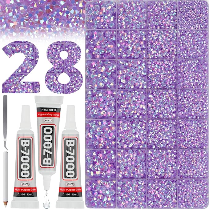 Jelly light purple AB 2-6mm
