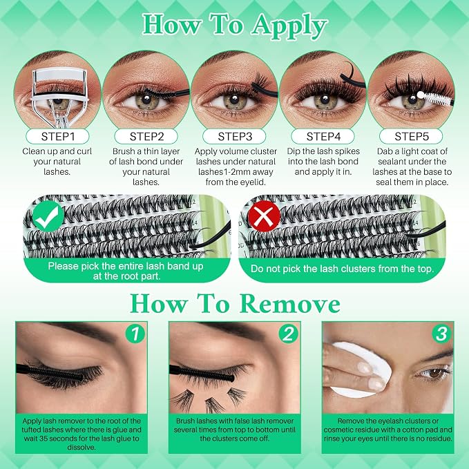 Cat eye+Bottom lash+Spike,3 Boxes Kit-6