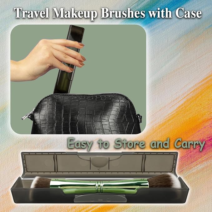 green-4 in 1 makeup brush