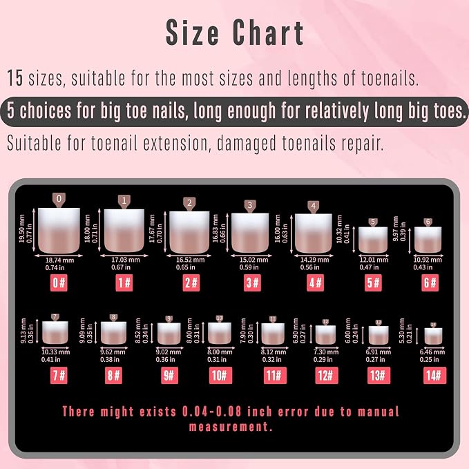Sharp Square Toe Nail tips Ombre Brown Pink
