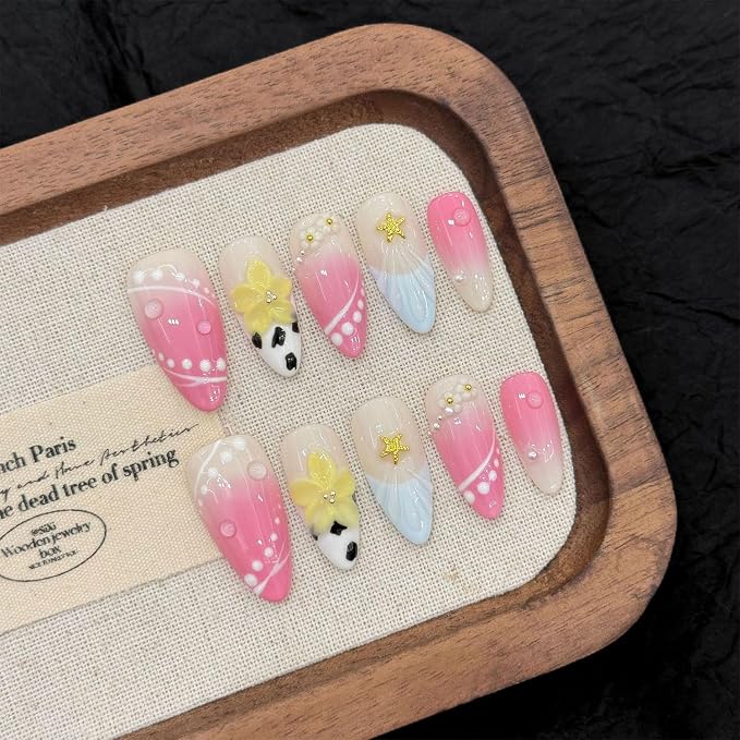 Handmade Almond Nails 36