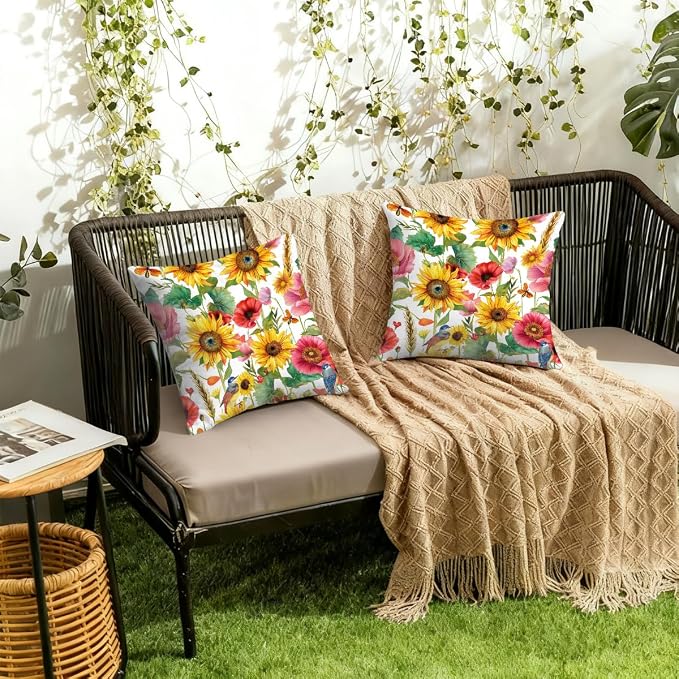 Sunflower Red Floral