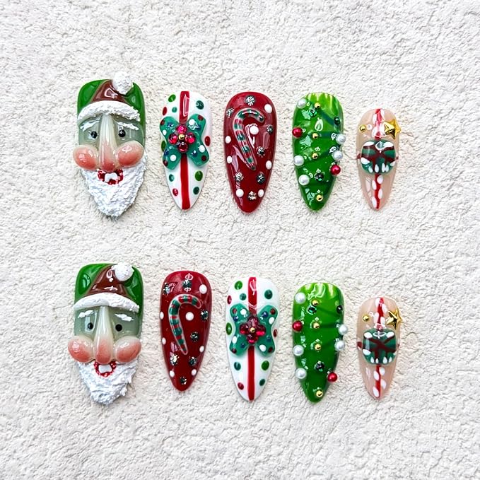 Handmade Almond Nails 21