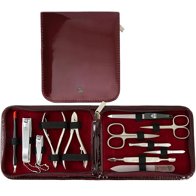 BURGUNDY - LAQUERED SYNTHETIC LEATHER
