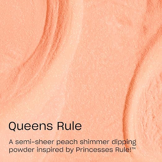 Queens Rule | Semi-Sheer Warm Salmon Coral with Shimmer