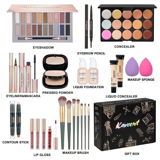 Black Color Makeup Gift Kit