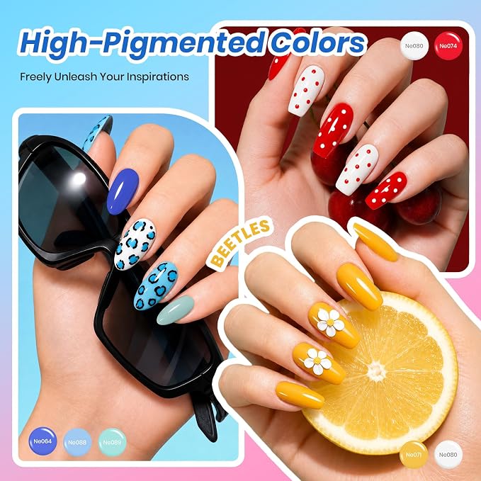 0-0-0 Deal Box Rainbow Core Gel Polish Set Pink