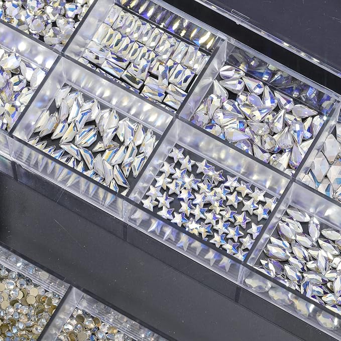 Moonlight Blue Nail Rhinestones