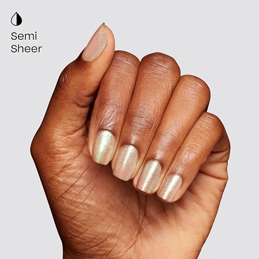 MarshmelloOo So Sweet | Semi-Sheer Soft White with Pink & Green Shimmer