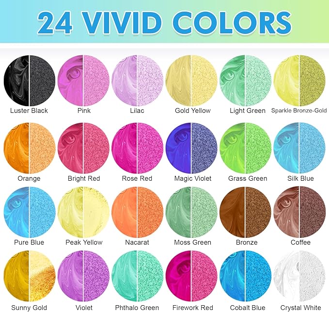24 Colors - 10g Each
