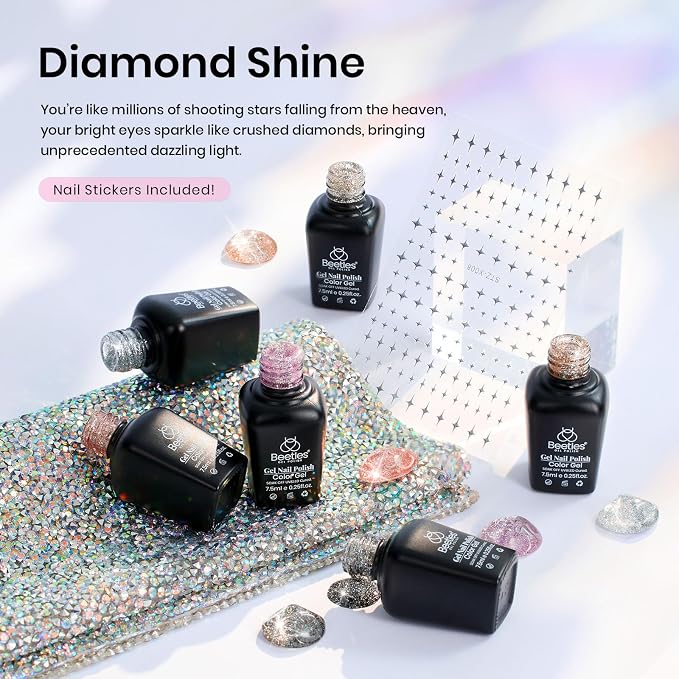 0-0-6 Colors Diamond Shine Gel Polish