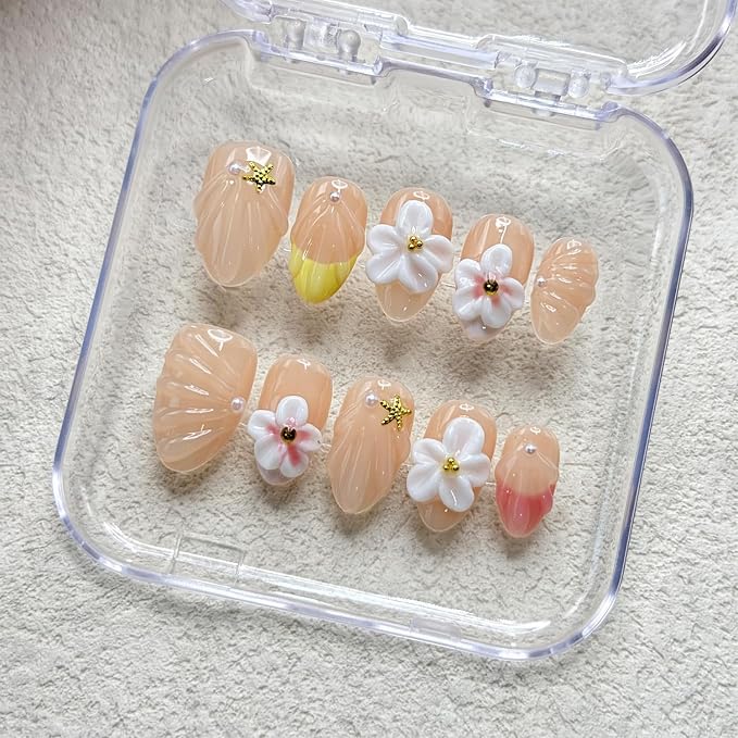 Handmade Almond Nails 22