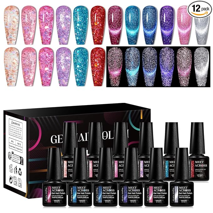 12 Colors Glitter Sequins Series