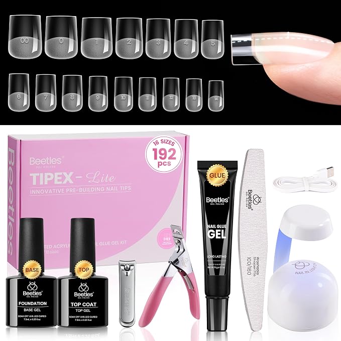 2 - Tipex Lite Nails Kit | Short Square | 192