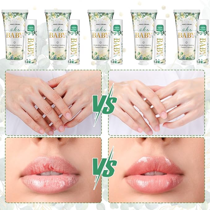 50 Sets Hand Cream and Lip Balm Shower Favors