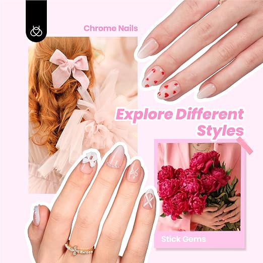 G - Press On Nail Kit | Short Amlond | DIY