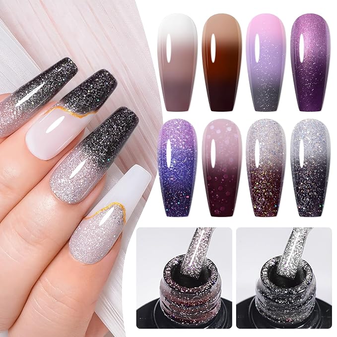 12Pcs Brown Purple
