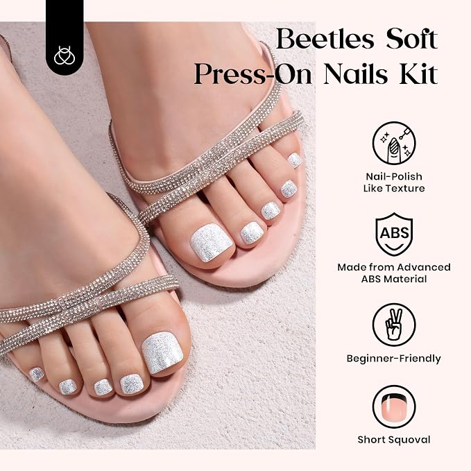 G - ToeNails Kit | Short Squoval | Toenails 288PCS