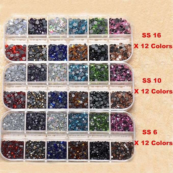 12-Colors, 3 Sizes