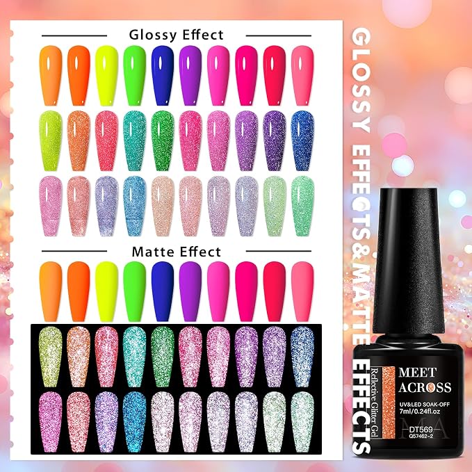 30PCS- Glitter Glow