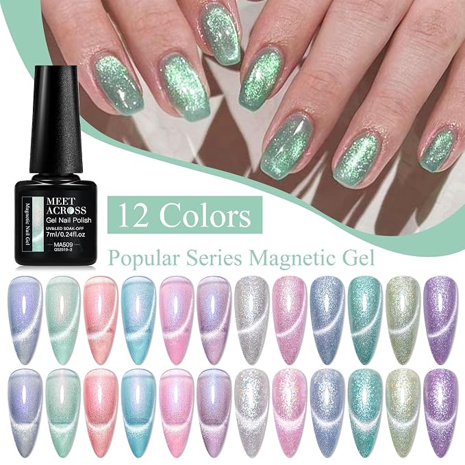 Silvery Platinum Magnetic Gel